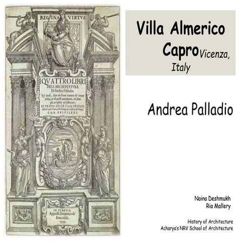 Literature case study - Villa la Rotunda