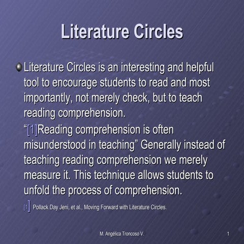 Literature circles ppt for lit workshop 141210