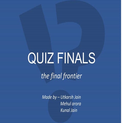 DPSR Literature quiz finals