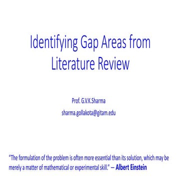 Literature gap identification   gvk   sharma-1