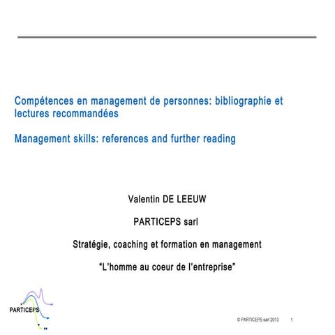 Literature management - Management and leadership references and reading