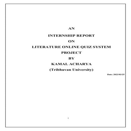 literature online quiz system project report.pdf