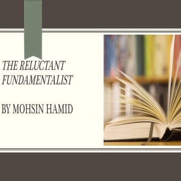 postmodernism elements in the novelThe Reluctant Fundamentalist by Mohsin Hamid