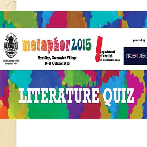 Metaphor Literature Quiz Prelims