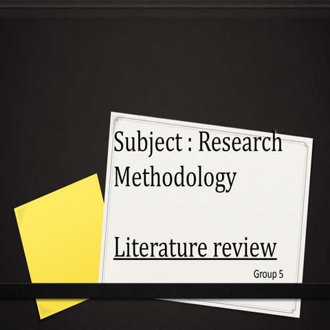 Literature review