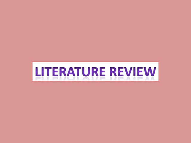 How to do Literature Review For Dissertations and Research Paper