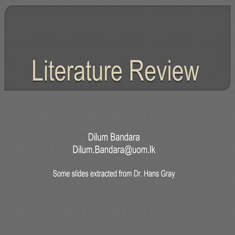 Literature review