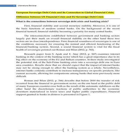Sovereign Debt Crises | PDF