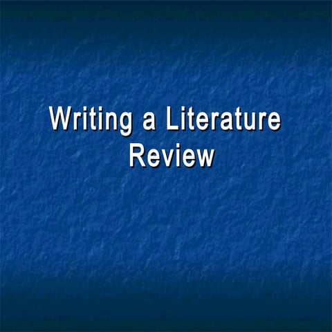 Literature review
