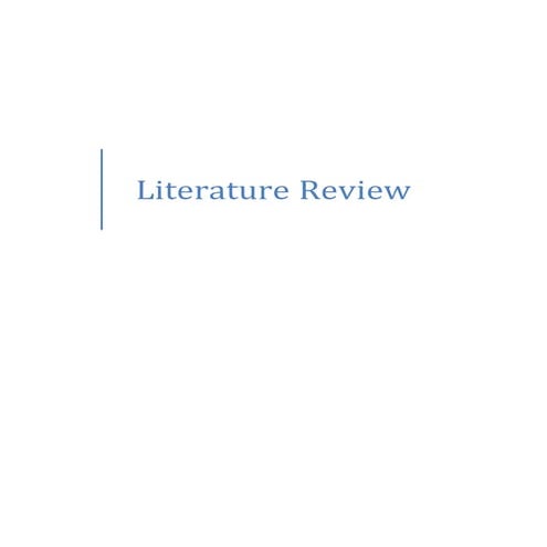 Literature review