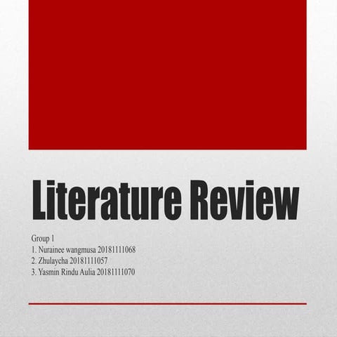 What is Literature Review?