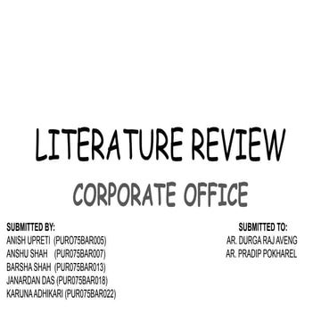 Literature review