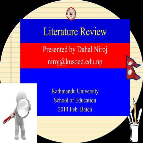 Literature review niroj dahal-2017