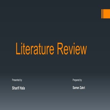 Literature review 
