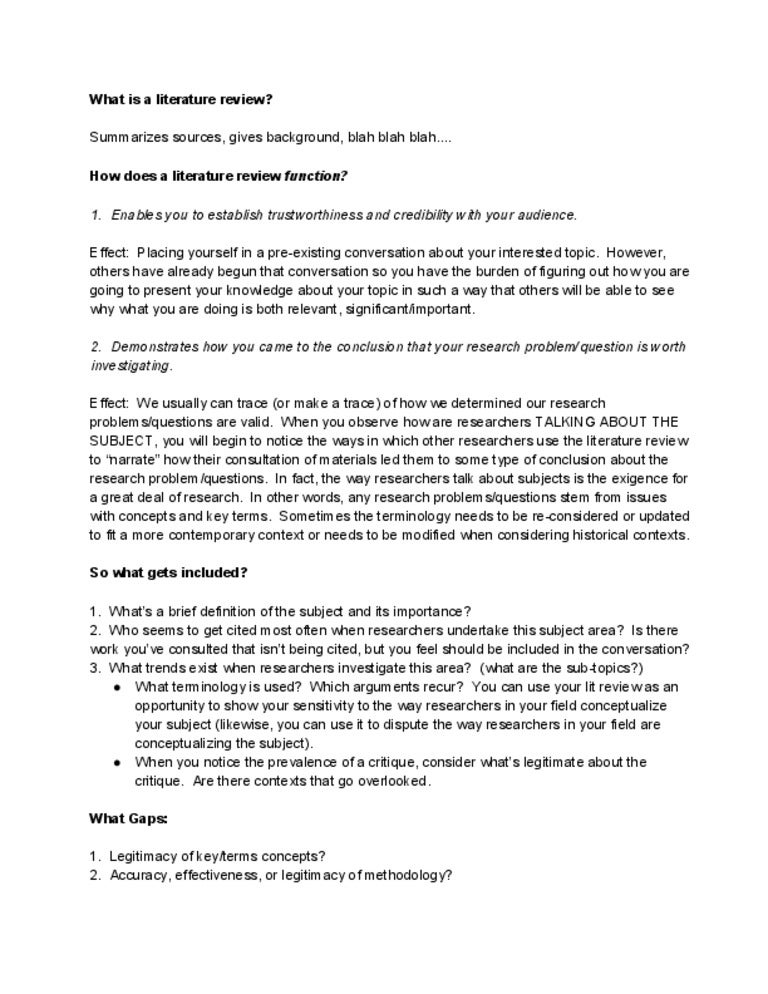 Literature review example uk picture