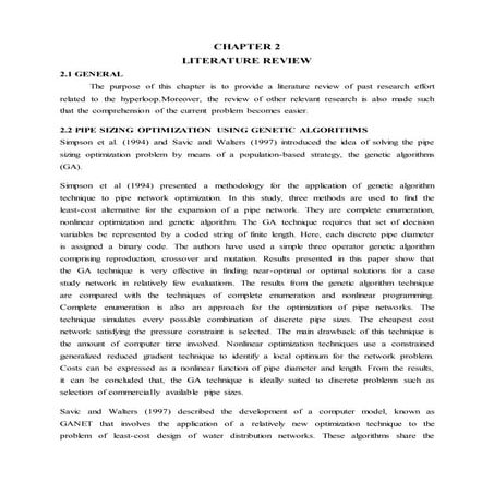 Literature review format to be followed