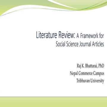 How to do literature review? | PPT