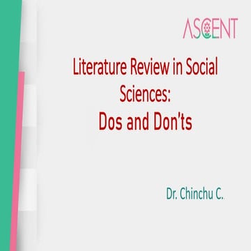 Literature review in social sciences