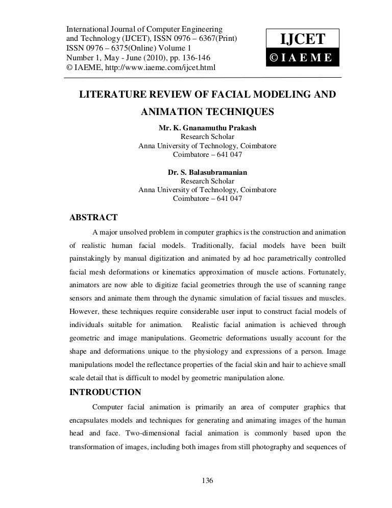 Animation literature review pdf picture