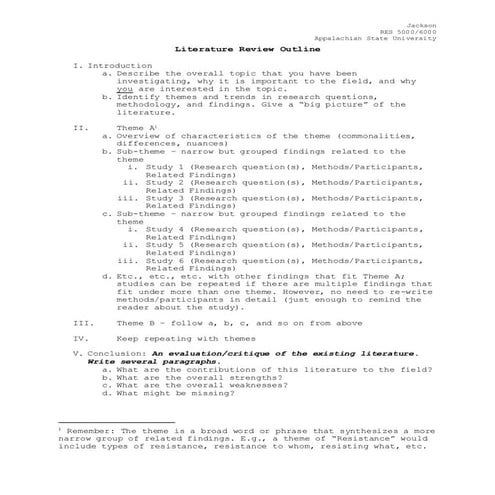 Review Of Literature Outline CHAPTER TWO Literature Review | Use And