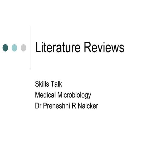 Literature Reviews