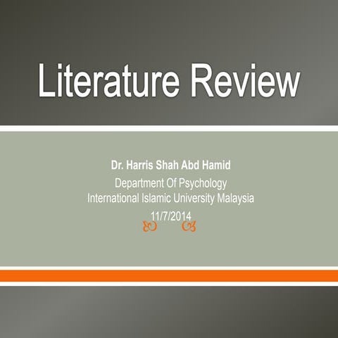 Academic literature review 
