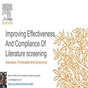 Literature screening for pharmacovigilance 190818