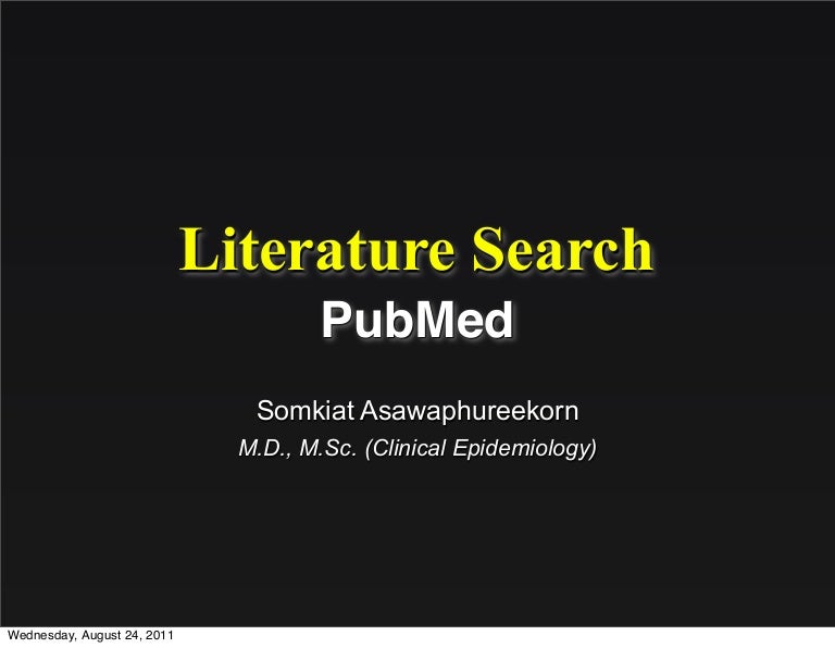 Literature Search PubMed