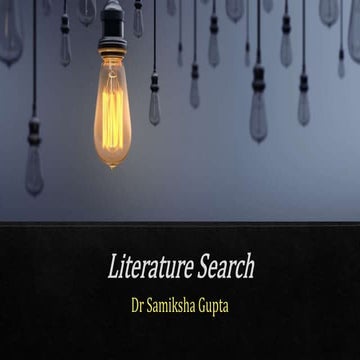 Literature searches in Pharmacovigilance