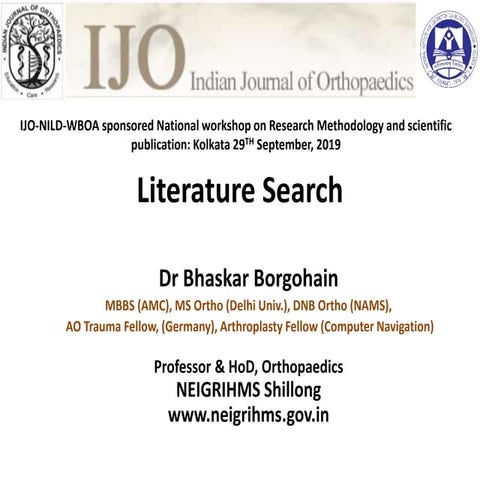 How to do a Literature search for your research and scientific ...
