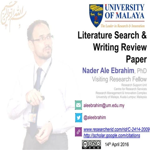 Literature Search & Writing Review Paper