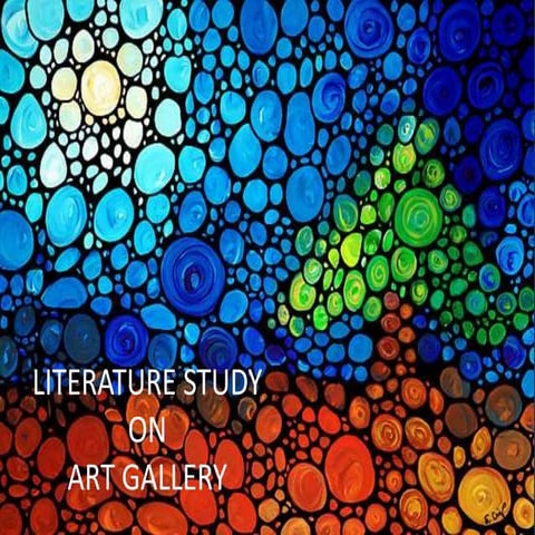 Literature study on art gallery