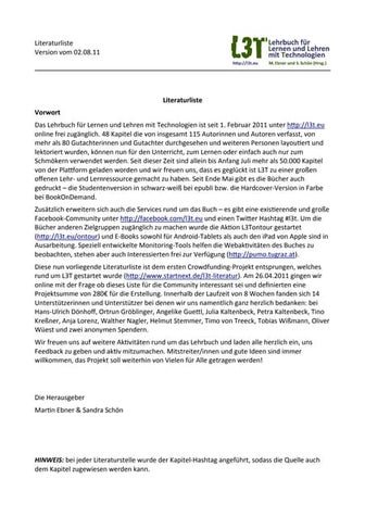 Literaturverzeichnis aller L3T-Kapitel