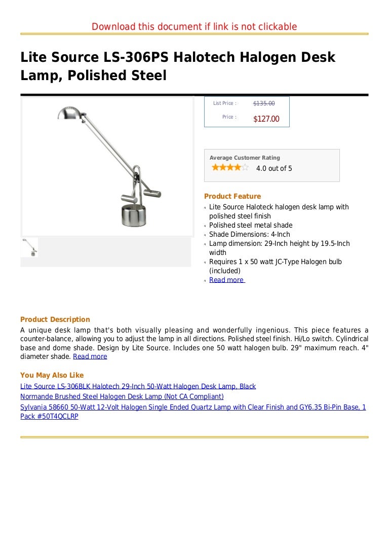 halotech desk lamp