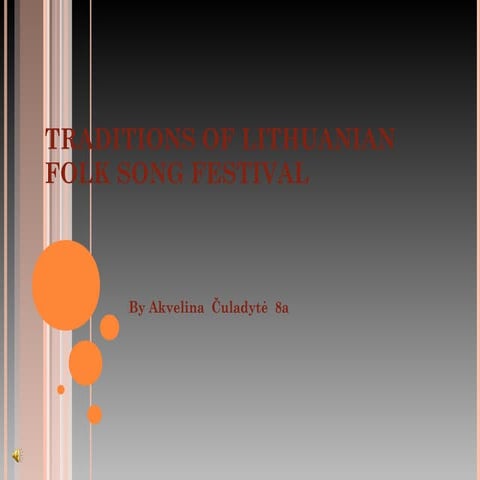 Lithuanian folk song festival