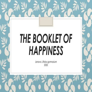 The booklet of happiness - Lithuania