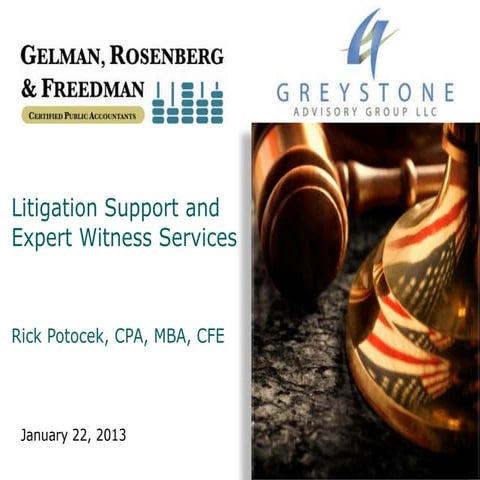 Litigation support and expert witness services