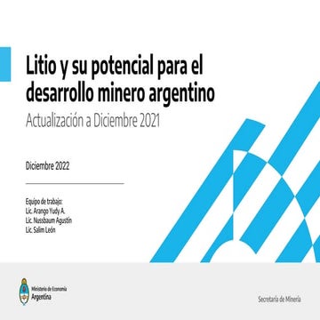 El litio y su importancia actual PARA EL DESARROLLO | PDF
