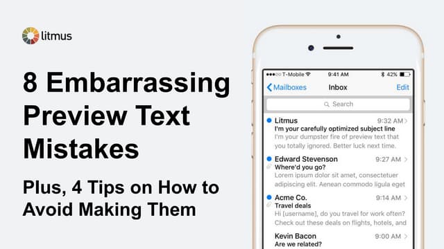 8 Embarrassing Preview Text Mistakes + 4 Tips on How to Avoid Making Them