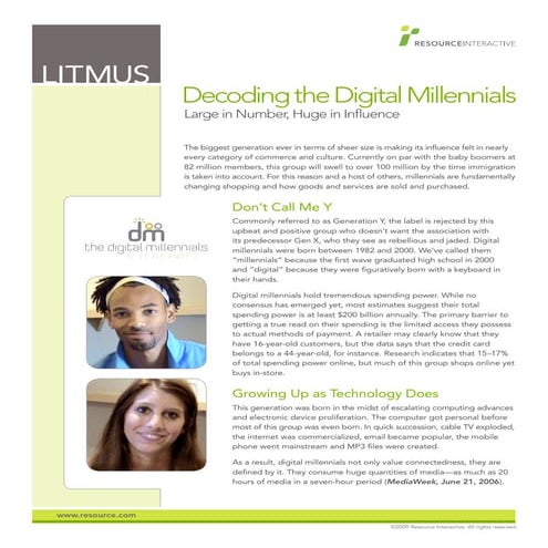Litmus: Digital Millennials