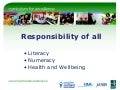 Responsibility of all: health and wellbeing, literacy and numeracy across learning