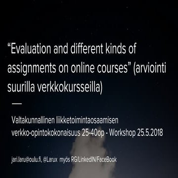 Lito2018 workshop  arviointi suurilla verkkokursseilla