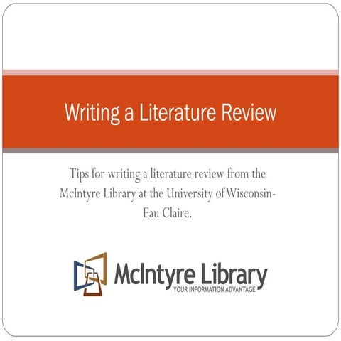 Writing a Literature Review
