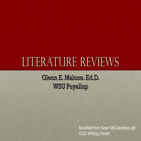 Literature Reviews