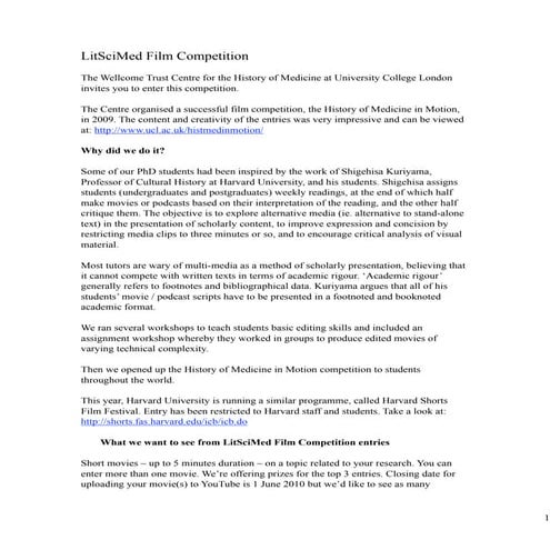 Litscimed film competion