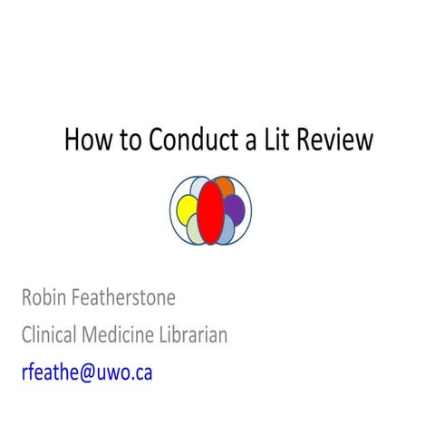 How to Conduct a Literature Search