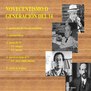 novecentismo o generación del 14