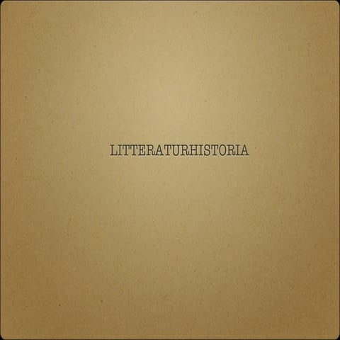 Litteraturhistoria