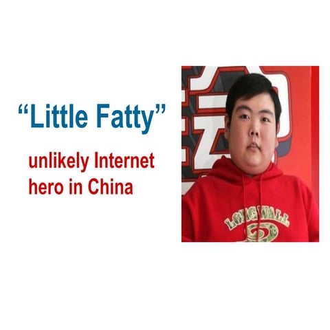 little fatty (China's internet hero)