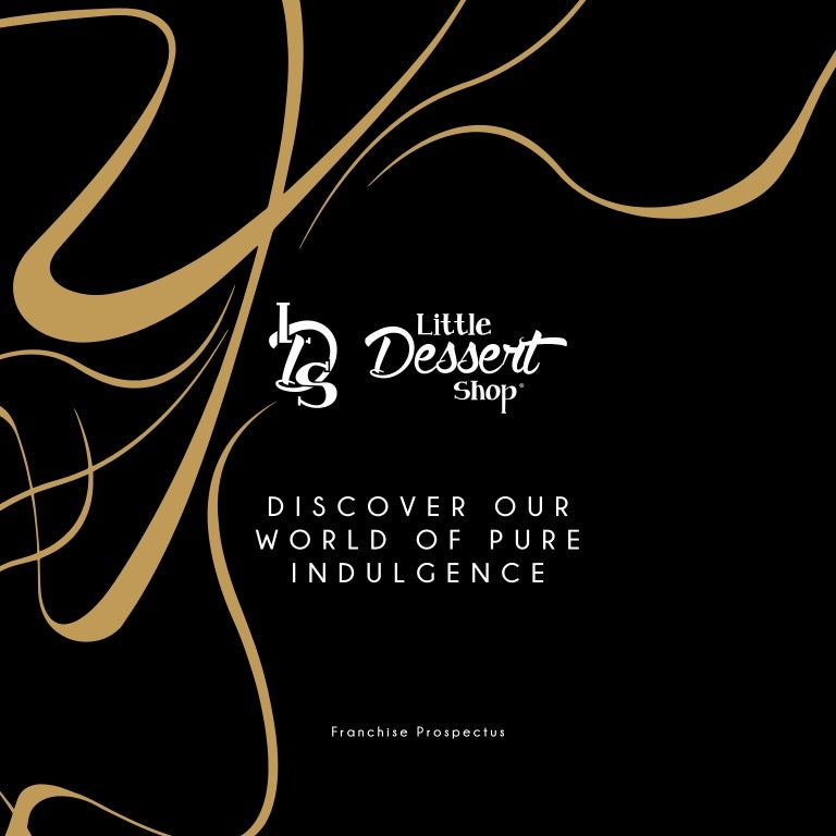 Little dessert shop franchise brochure